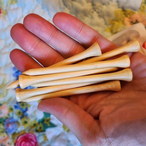 New Bamboo Golf Tees 95 Count 3 1/4 Inch Open Bag - Picture 3 of 5